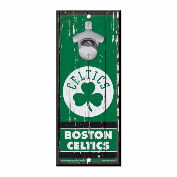 Boston Celtics NBA Bottle Opener Sign view 1