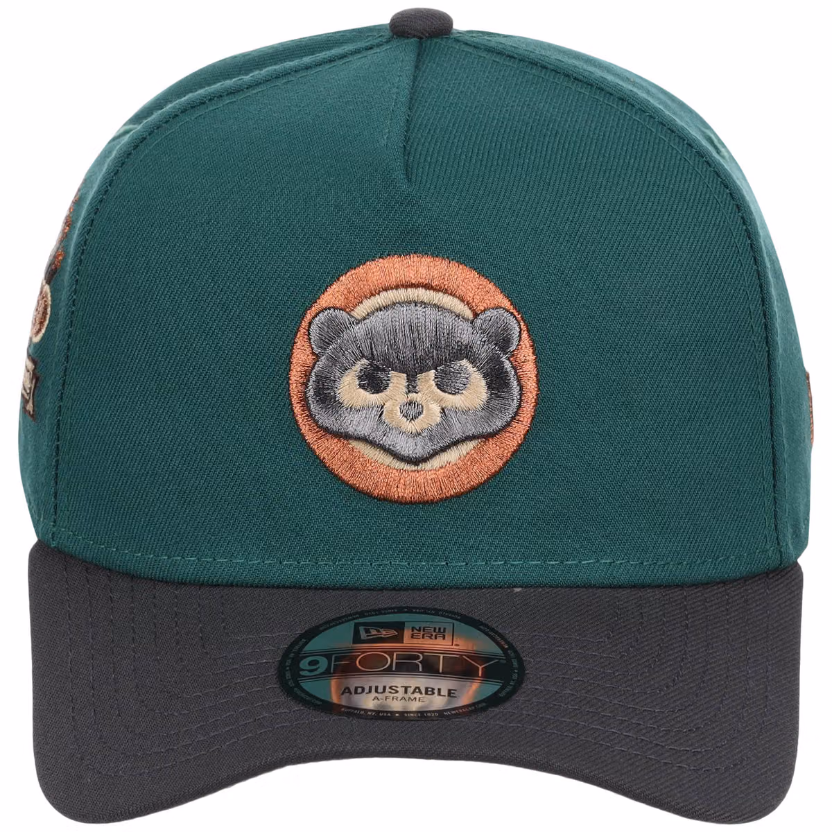 Chicago Cubs MLB Emerald Graphite New Era 9FORTY detail view