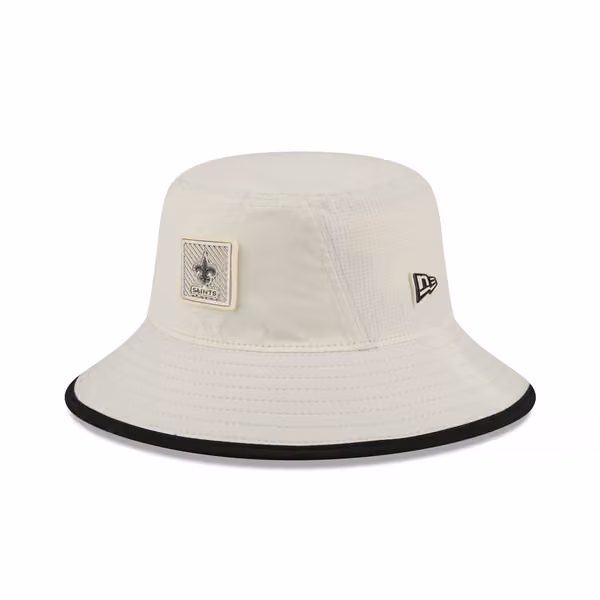 New Orleans Saints 2026 NFL Training Camp Stretch Bucket Hat Cream/Black product photo