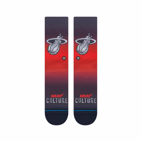 Miami Heat 2023/24 NBA City Edition Stance Crew Socks view 2