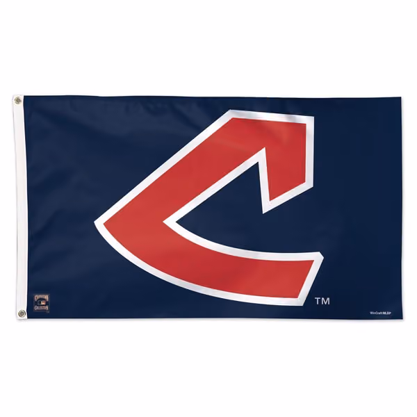 Cleveland Indians Cooperstown Deluxe MLB Flag view 1