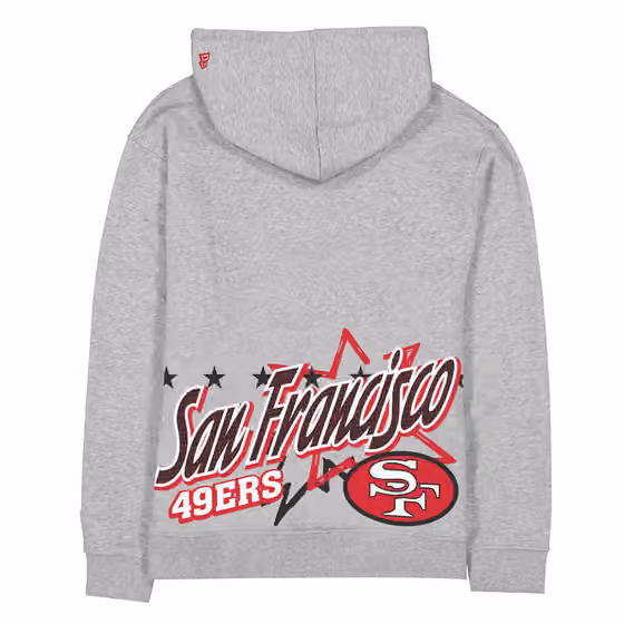 San Francisco 49ers Sport Classics Oversized NFL Hoodie Gray view 2