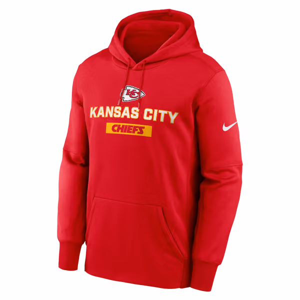 Kansas City Chiefs Toss Sweep Therma-FIT NFL Hoodie Red view 1