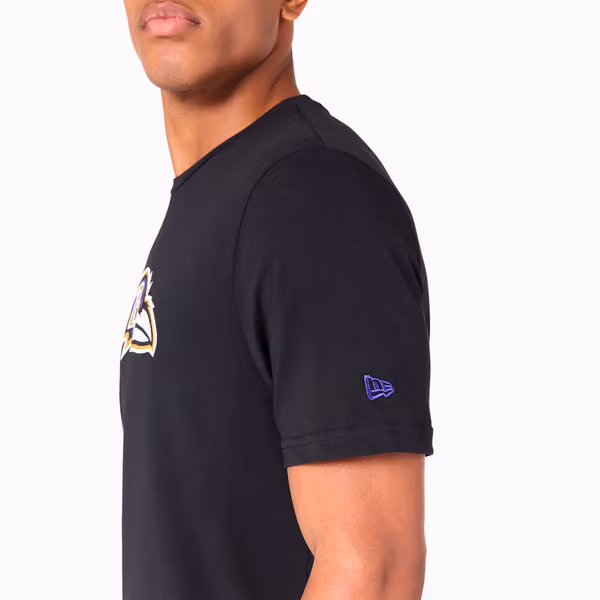 Baltimore Ravens Team Logo Football NFL T-Shirt Black view 4