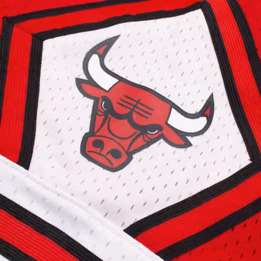Chicago Bulls 1997-98 Mitchell & Ness Swingman NBA Shorts Red view 4