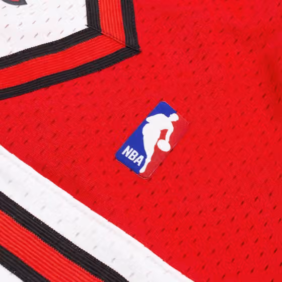 Chicago Bulls 1997-98 Mitchell & Ness Swingman NBA Shorts Red view 5