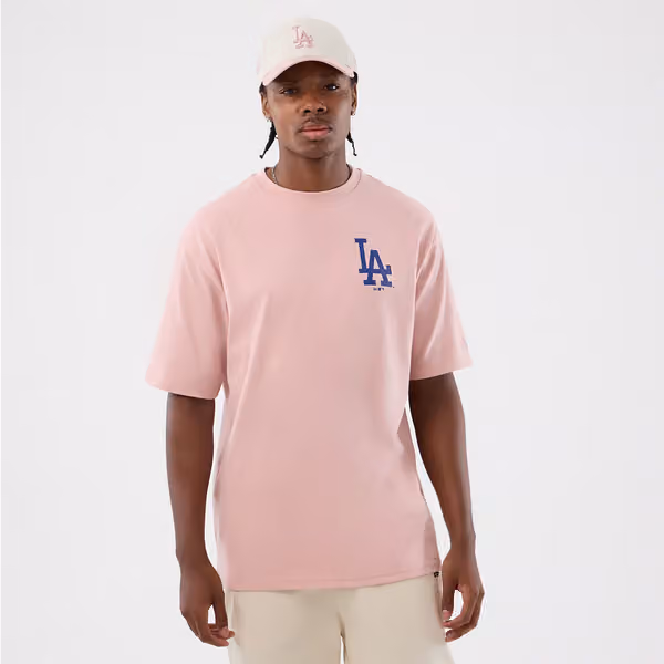 Los Angeles Dodgers Cap Graphic MLB T-Shirt Rose view 1