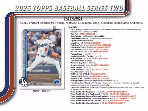 2025 Topps Series 2 Baseball MLB Blaster Box view 2