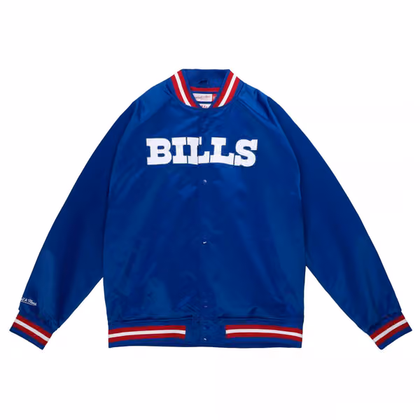 Buffalo Bills Mitchell & Ness Lightweight Satin NFL Jacket Blue view 1