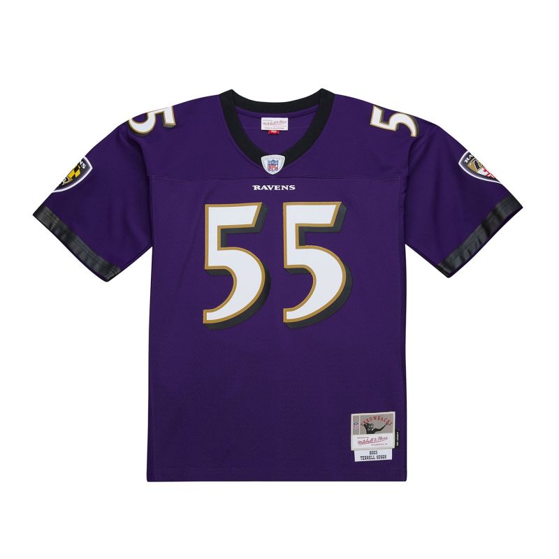 Terrell Suggs #55 Baltimore Ravens 2003 Legacy Throwback NFL Jersey Purple view 2