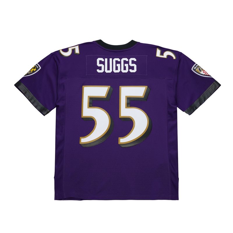 Terrell Suggs #55 Baltimore Ravens 2003 Legacy Throwback NFL Jersey Purple view 1