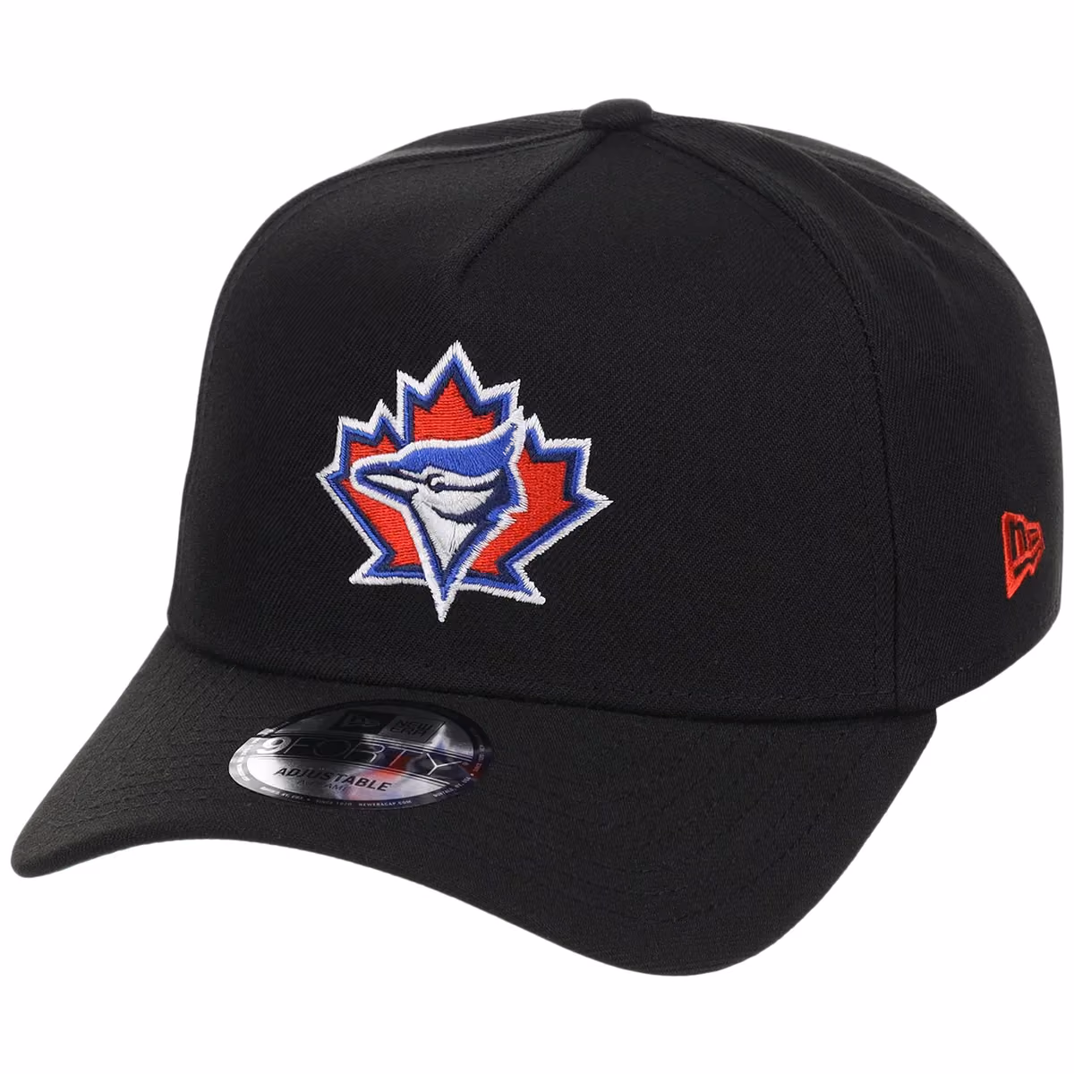Toronto Blue Jays MLB Black Dome New Era 9FORTY A-Frame detail view
