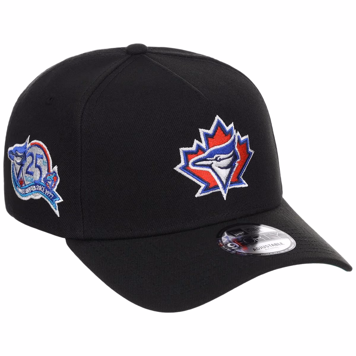 Toronto Blue Jays MLB Black Dome New Era 9FORTY A-Frame front view