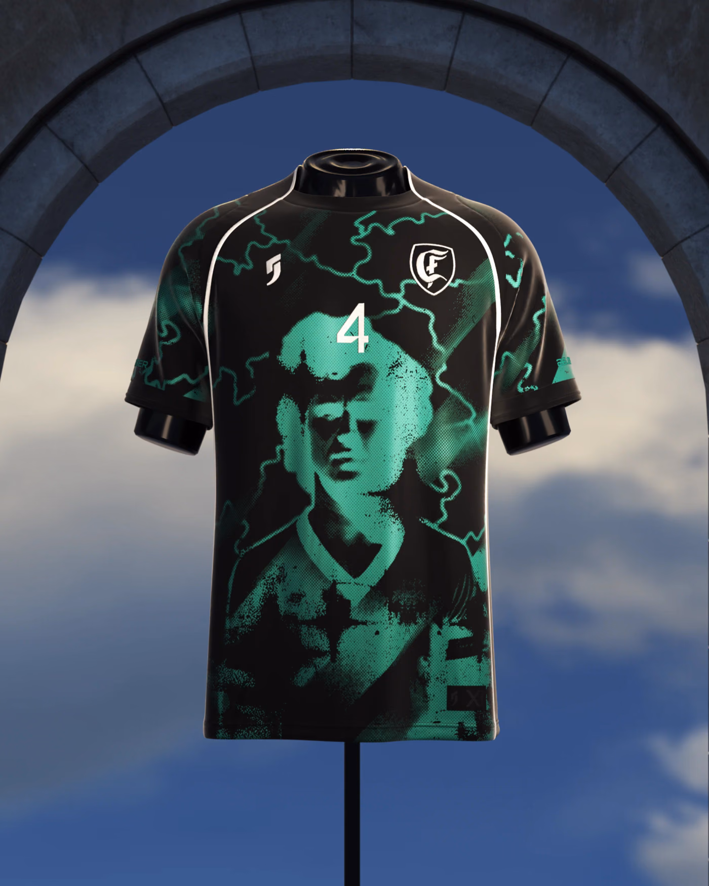 Jersevo Custom Personalized Der Kaiser - Number 4 Jersey front view