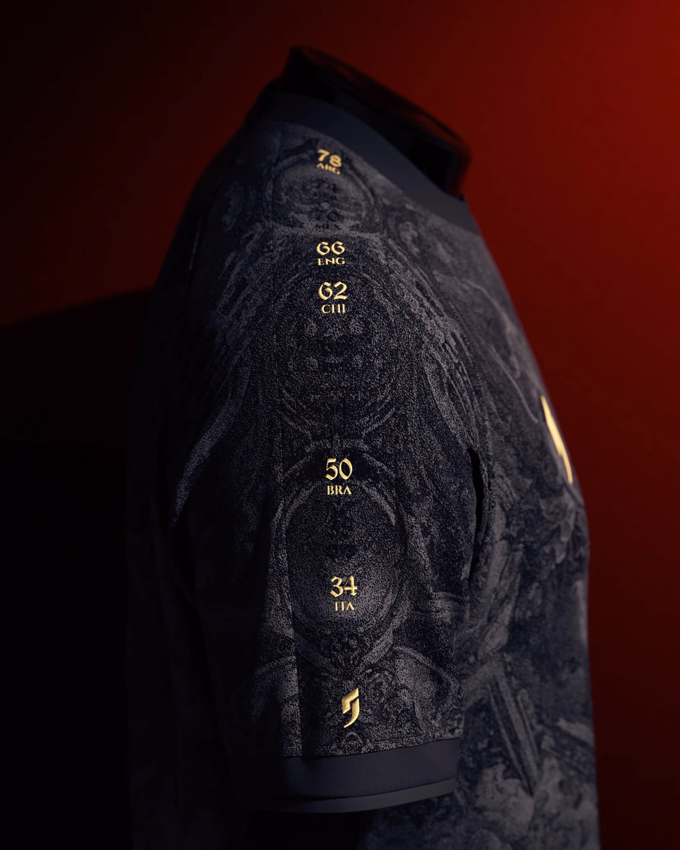 Jersevo Custom Personalized Starboy Heritage Jersey (2026 Champions Edition) right sleeve detail