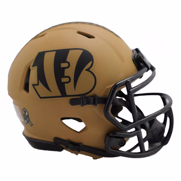 Cincinnati Bengals 2023 Salute to Service NFL Speed Mini Helmet view 1