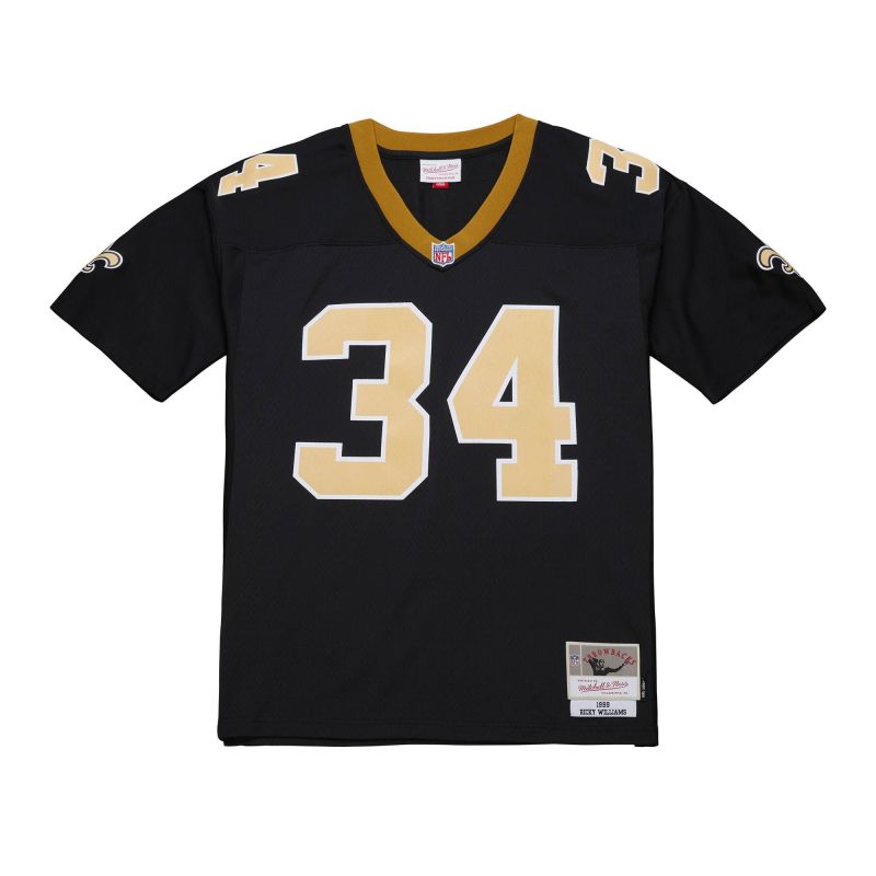 Ricky Williams #34 New Orleans Saints 1999 Legacy Throwback NFL Jersey Black view 2