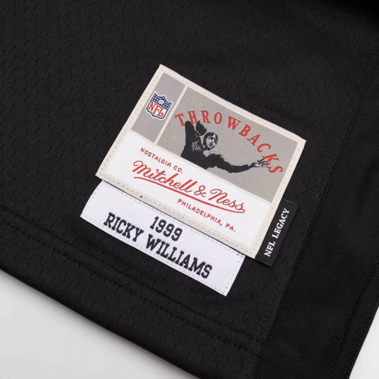 Ricky Williams #34 New Orleans Saints 1999 Legacy Throwback NFL Jersey Black view 3