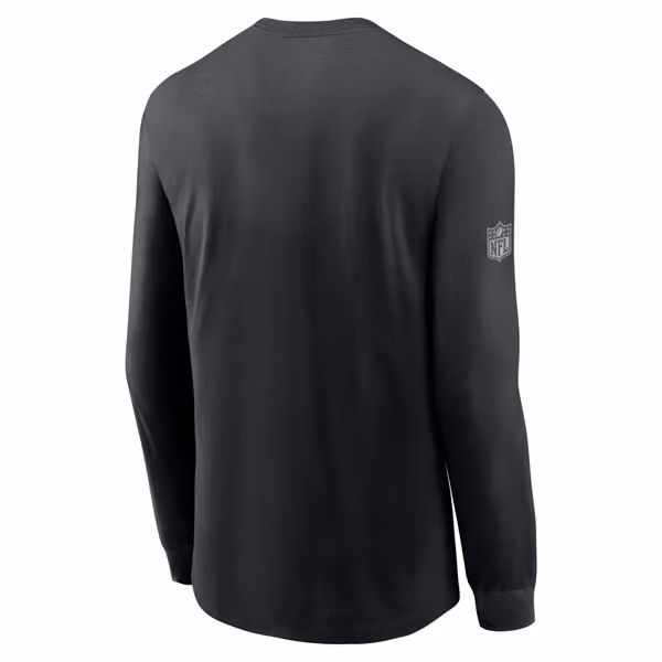 Pittsburgh Steelers 2026 NFL Sideline Bold Arch Dri-Fit Long Sleeve T-Shirt Black view 2