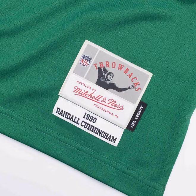 Randall Cunningham #12 Philadelphia Eagles 1990 Legacy Throwback NFL Jersey Green view 3