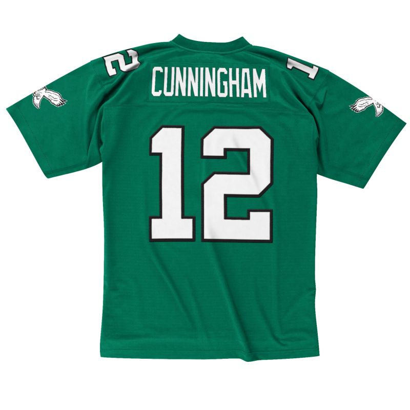 Randall Cunningham #12 Philadelphia Eagles 1990 Legacy Throwback NFL Jersey Green view 2