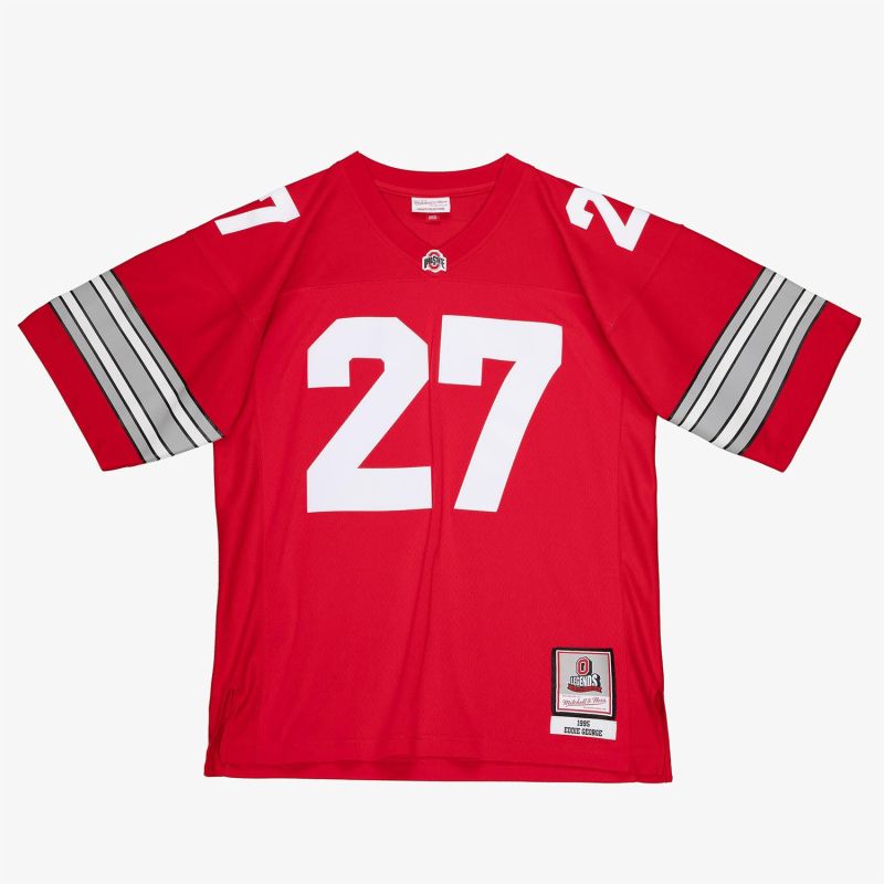 Eddie George #27 Ohio State Buckeyes 1995 Legacy NCAA Jersey Red view 2