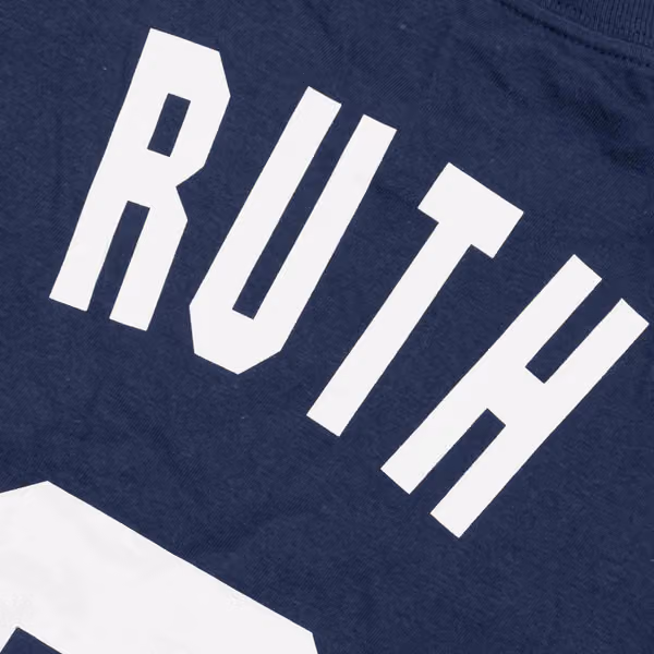 Babe Ruth #3 New York Yankees Cooperstown MLB T-Shirt Navy view 4