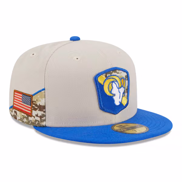 Los Angeles Rams 2023 NFL Salute to Service New Era 59FIFTY Fitted Cap product photo