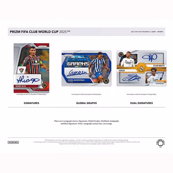 2025 Panini Prizm FIFA Club World Cup Football Hobby Box view 4