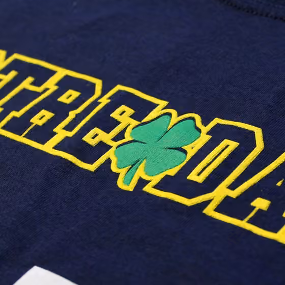 Notre Dame Daniel "Rudy" Ruettiger #45 College Football T-Shirt Navy view 2