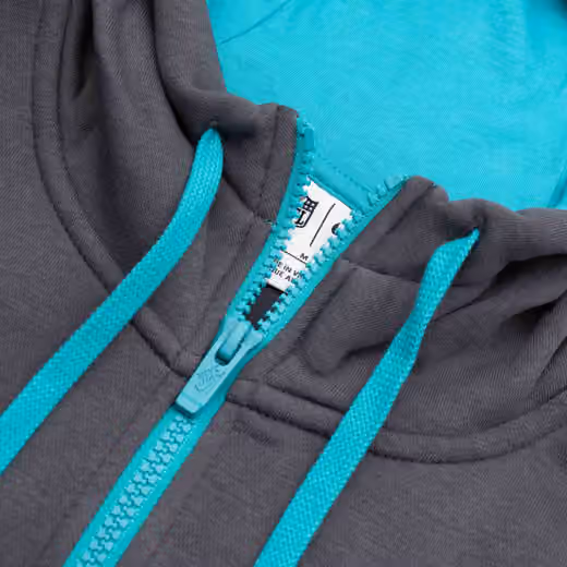 Miami Dolphins Playbook NFL Full-Zip Fleece Hoodie Anthracite view 4