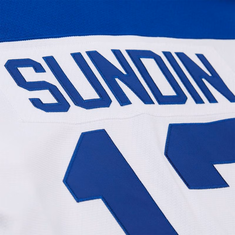 Mats Sundin #13 Toronto Maple Leafs 2001-02 Premium Power Play NHL Jersey White view 4
