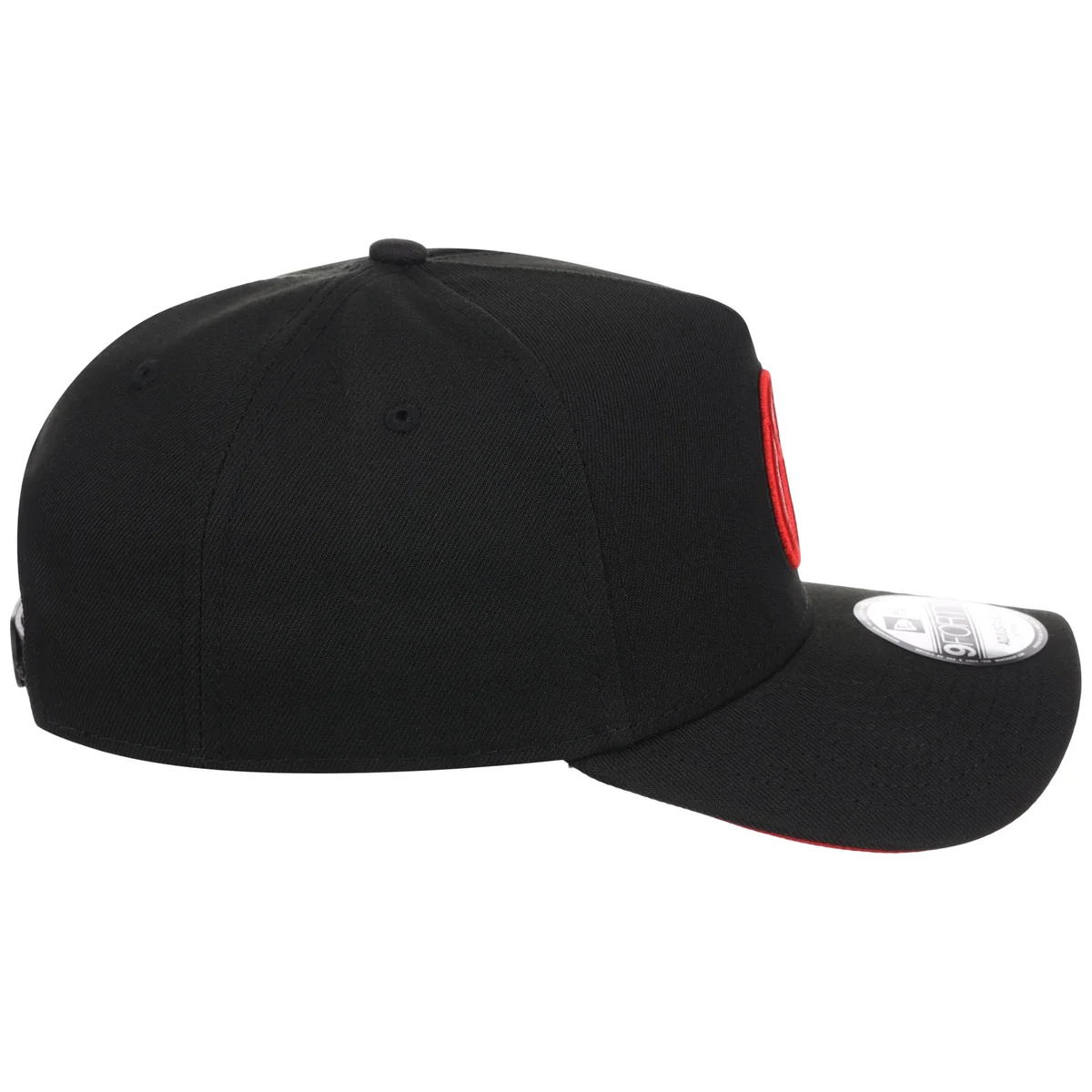 Baltimore Orioles MLB Black x Red FASHION CORE New Era 9FORTY A-Frame detail view