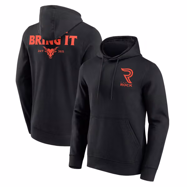The Rock WWE Superstar Hoodie Black view 1
