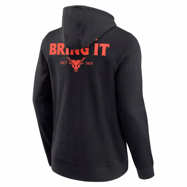 The Rock WWE Superstar Hoodie Black view 3