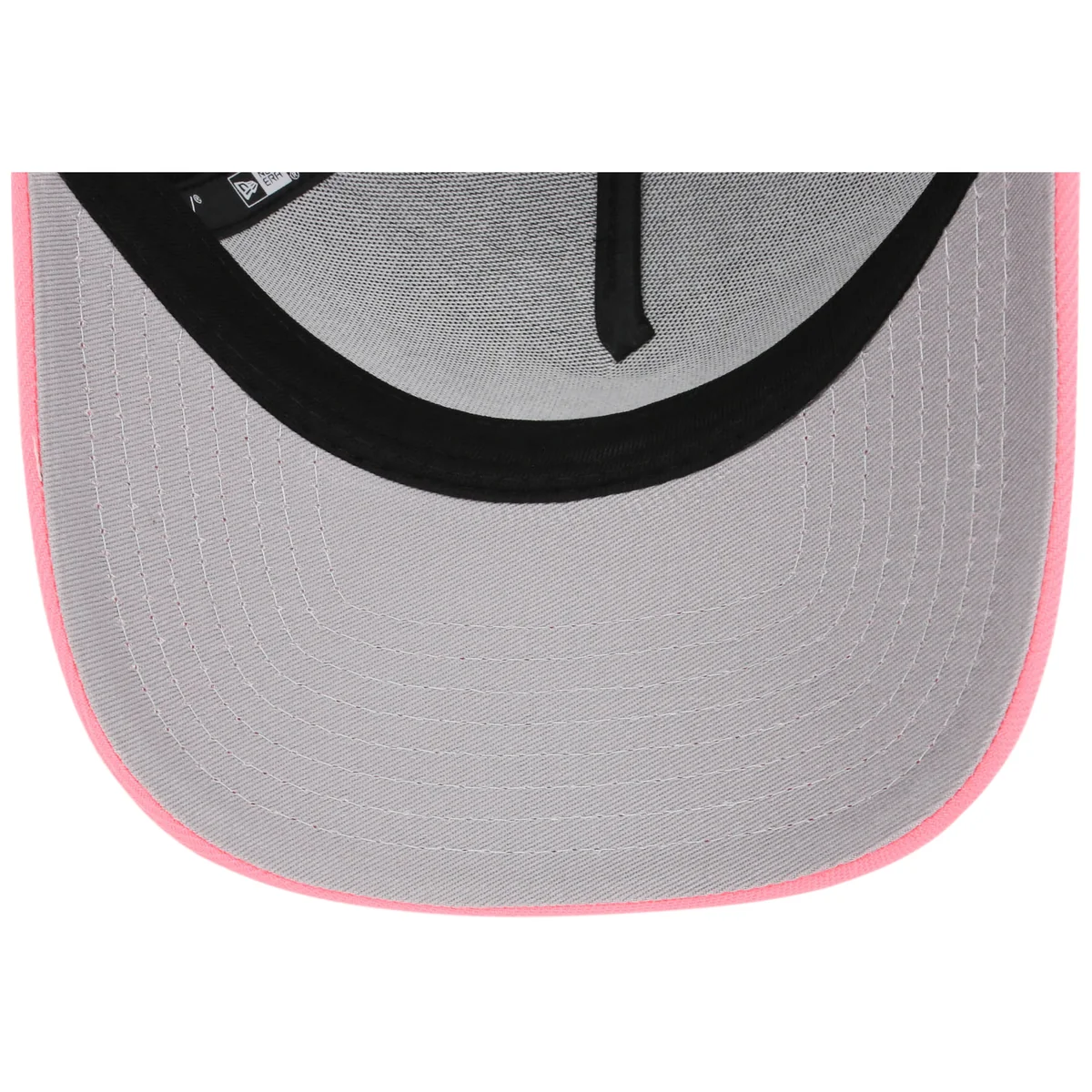 Florida Marlins MLB Flipmode 2.0 New Era 9FORTY A-Frame (Black/Pink/Gray) back view