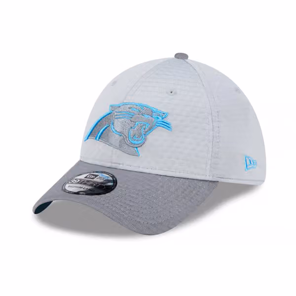 Carolina Panthers 2024 NFL Training Camp New Era 39THIRTY Flex Cap Gray product photo