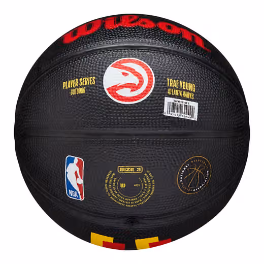 Trae Young #11 Atlanta Hawks Wilson NBA Mini Basketball (Size 3) view 3
