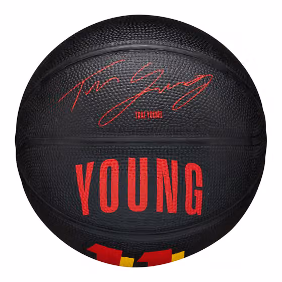Trae Young #11 Atlanta Hawks Wilson NBA Mini Basketball (Size 3) view 2