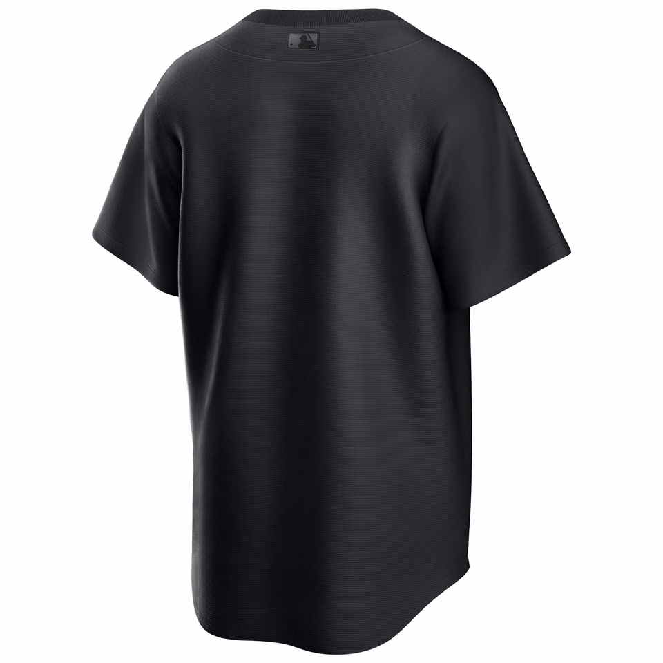 New York Yankees Triple Black Nike MLB Jersey view 2