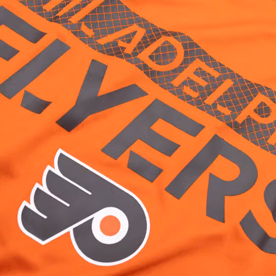 Philadelphia Flyers 2024/25 Authentic Pro Rink Tech NHL T-Shirt Orange view 3