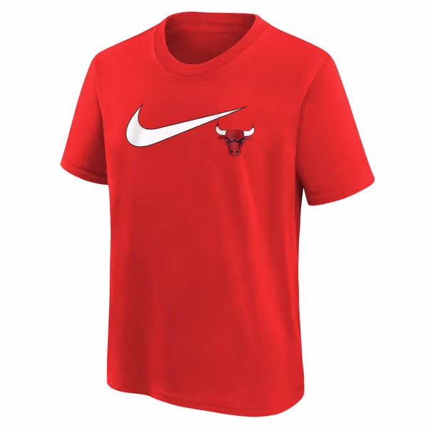 Chicago Bulls Nike Swoosh Logo NBA T-Shirt Rot (YOUTH) view 2