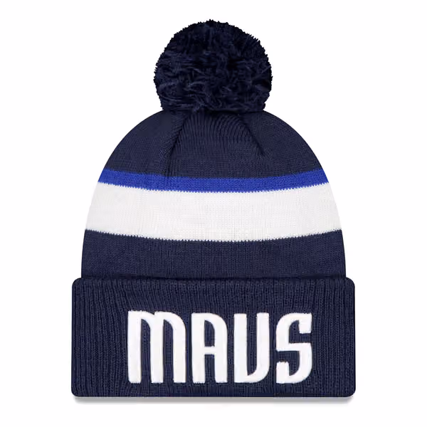 Dallas Mavericks 2025-26 NBA Statement Edition Knit Hat Navy product photo