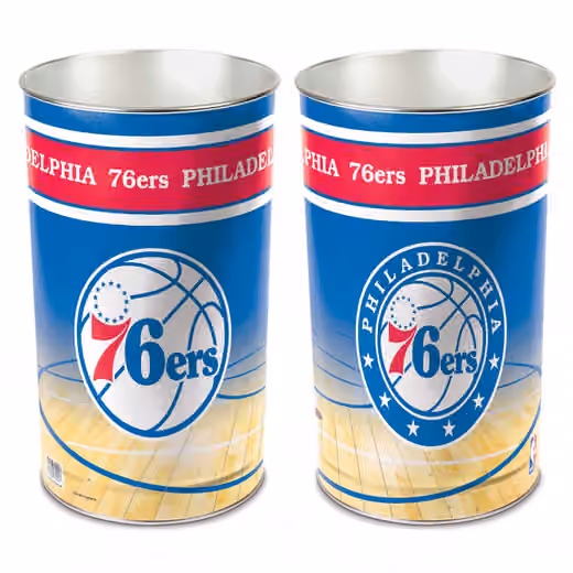 Philadelphia 76ers WinCraft Metal NBA Wastebasket view 1