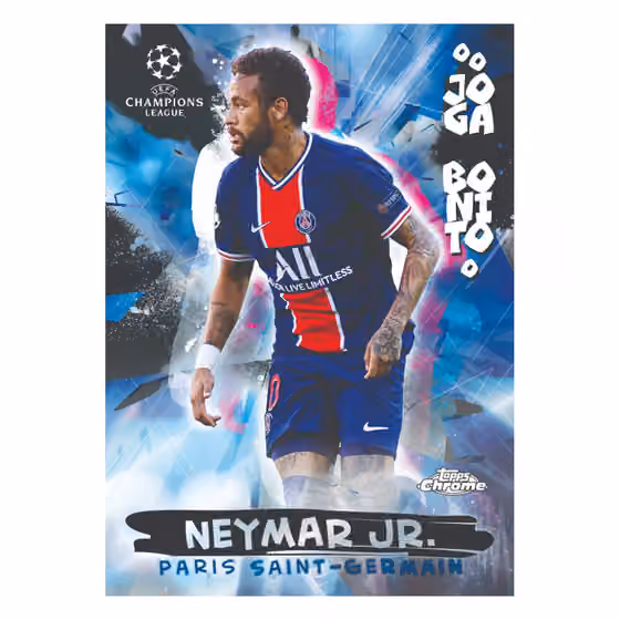 2020/21 Topps Chrome UEFA Champions League Soccer Hobby Box view 4