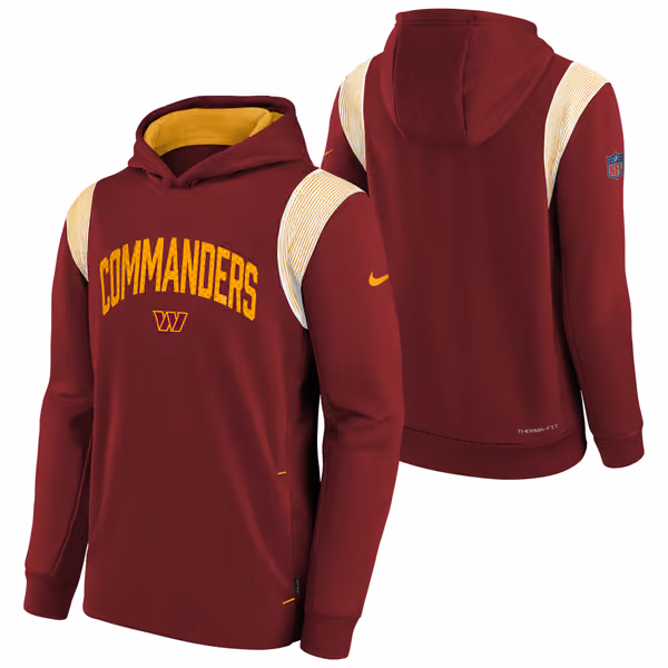 Washington Commanders 2022 NFL On-Field Sideline Therma Hoodie (YOUTH) view 1