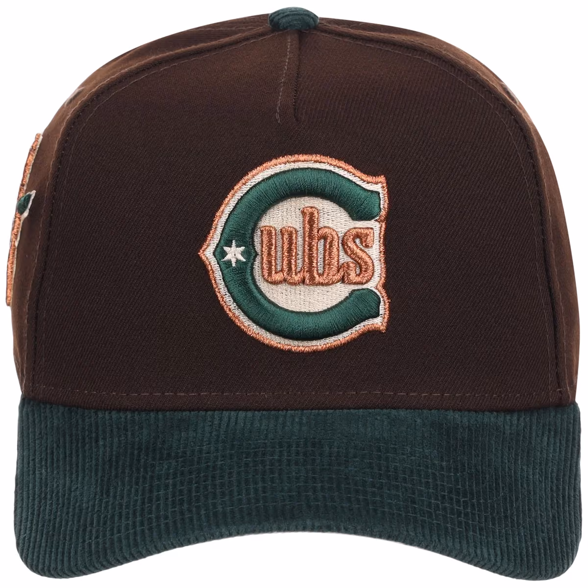 Chicago Cubs MLB Forest Ember New Era 9FORTY A-Frame detail view