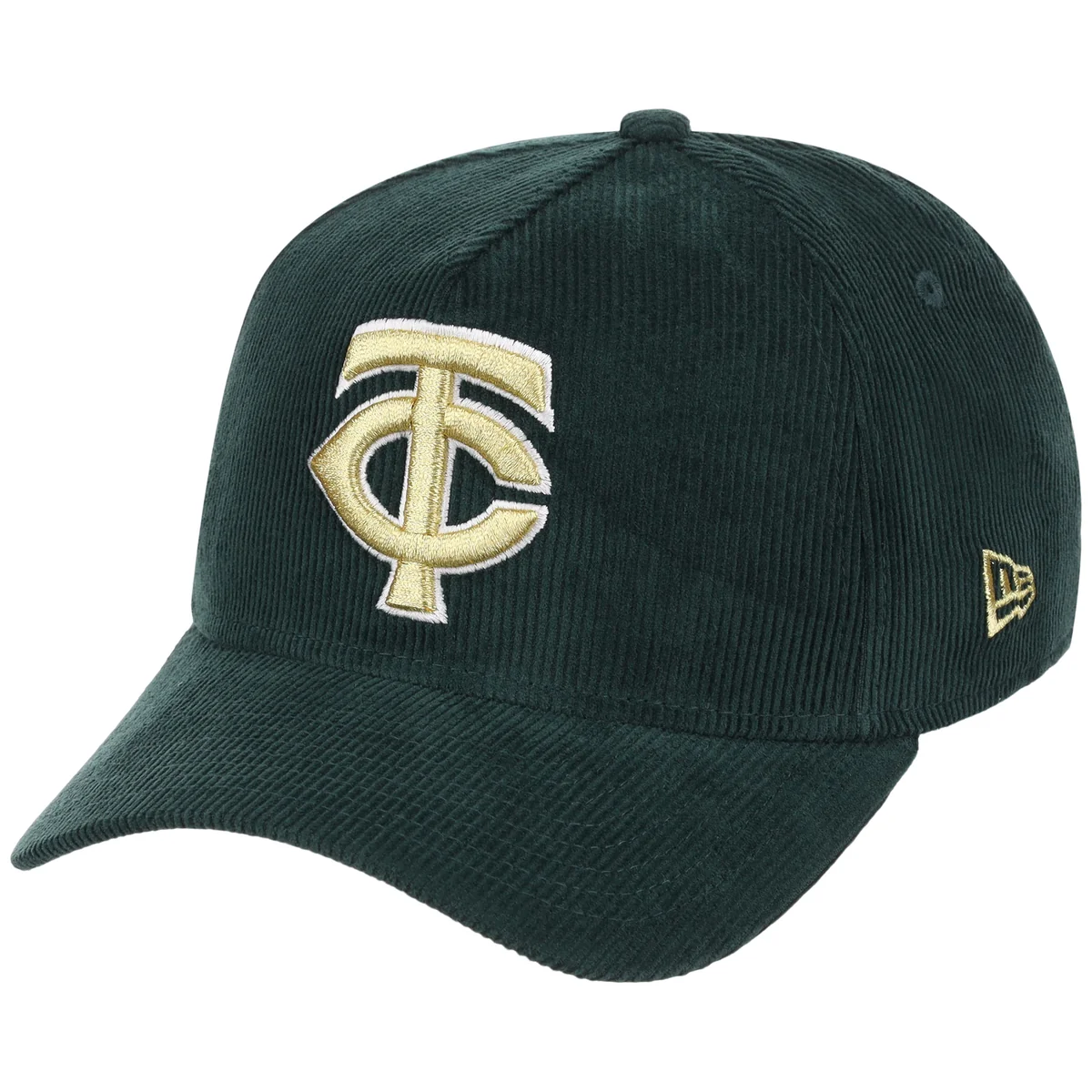 Minnesota Twins MLB Dark Green Cord FASHION CORE New Era 9FORTY A-Frame detail view