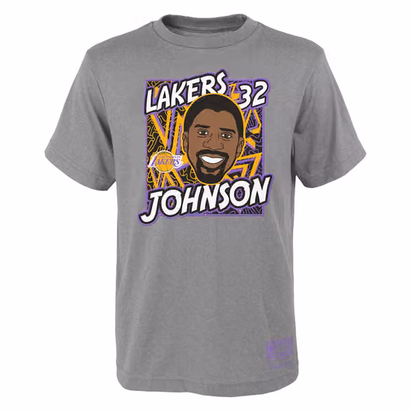 Magic Johnson Los Angeles Lakers Court King Youth NBA T-Shirt (YOUTH) view 1