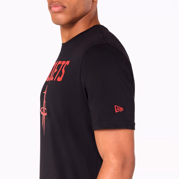 Houston Rockets Team Logo New Era NBA T-Shirt Black view 3
